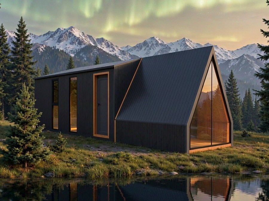 A-Frame Cabin SJW85 by the mountain lake